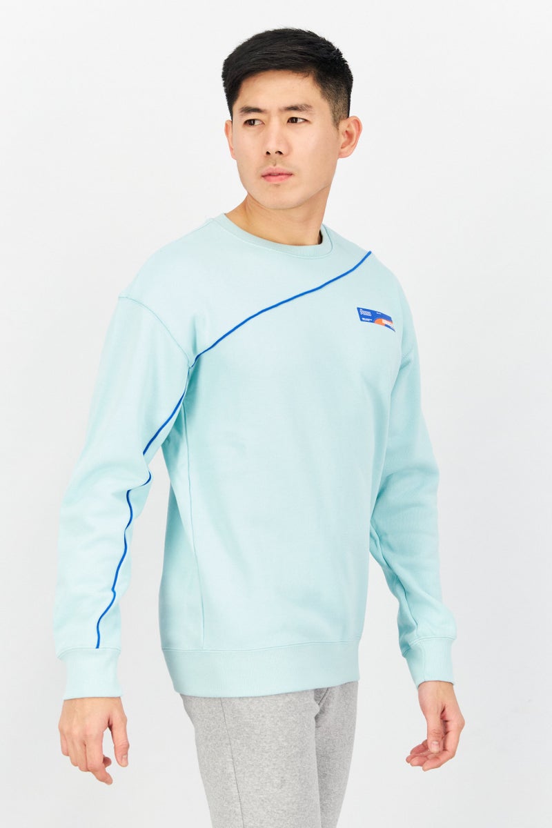 PUMA Men Sportswear Fit Long Sleeve Sweatshirt, Turquoise - Image 4